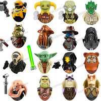 PG710Star Wars Darth Vader Count Dooku Obi-Wan Han Solo Robot Figure Toy Bricks Assembling Doll Building Blocks Birthday Present