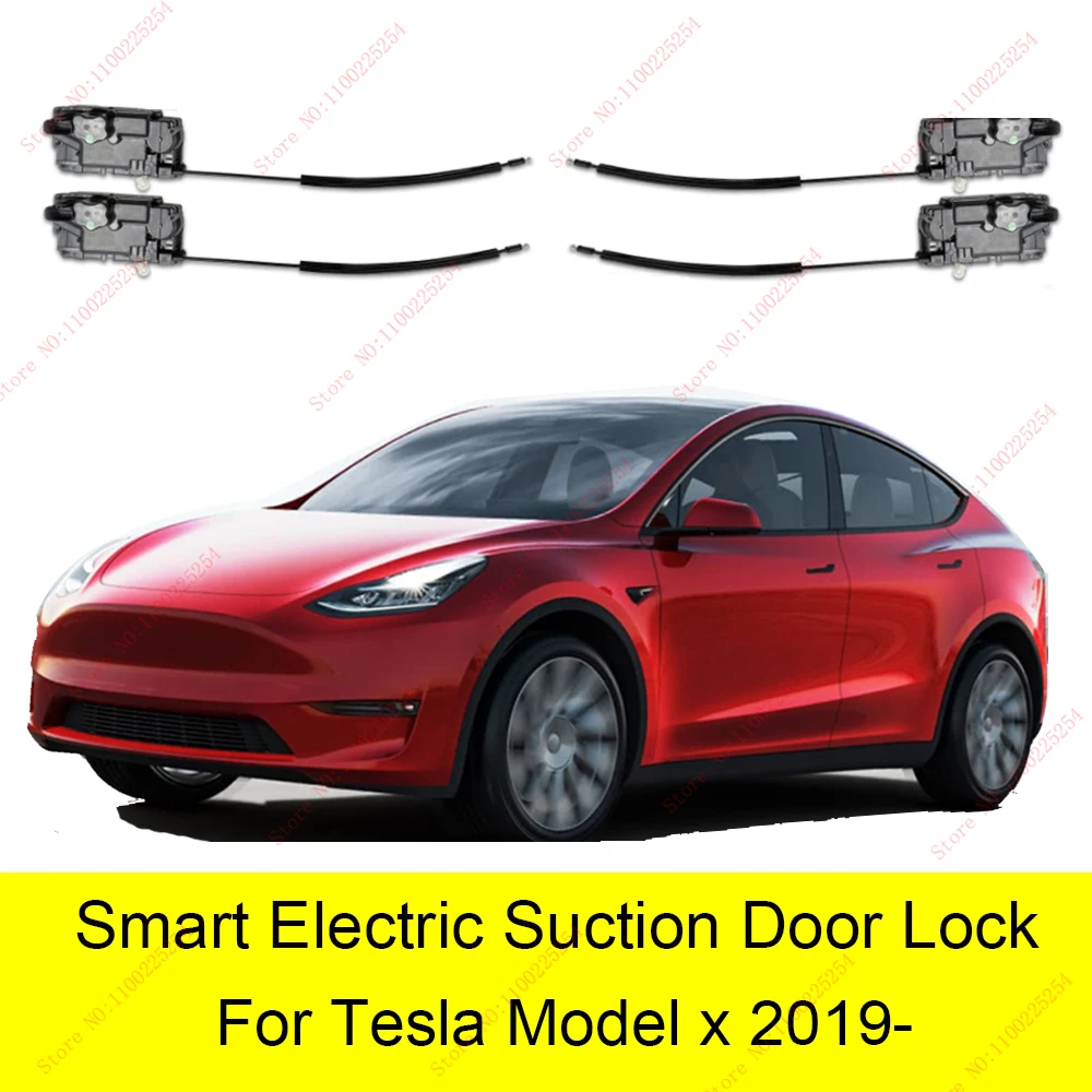 Smart Auto Car Electric Suction Door Lock for Tesla Model x 2019-  Automatic Soft Close Door Super Silence