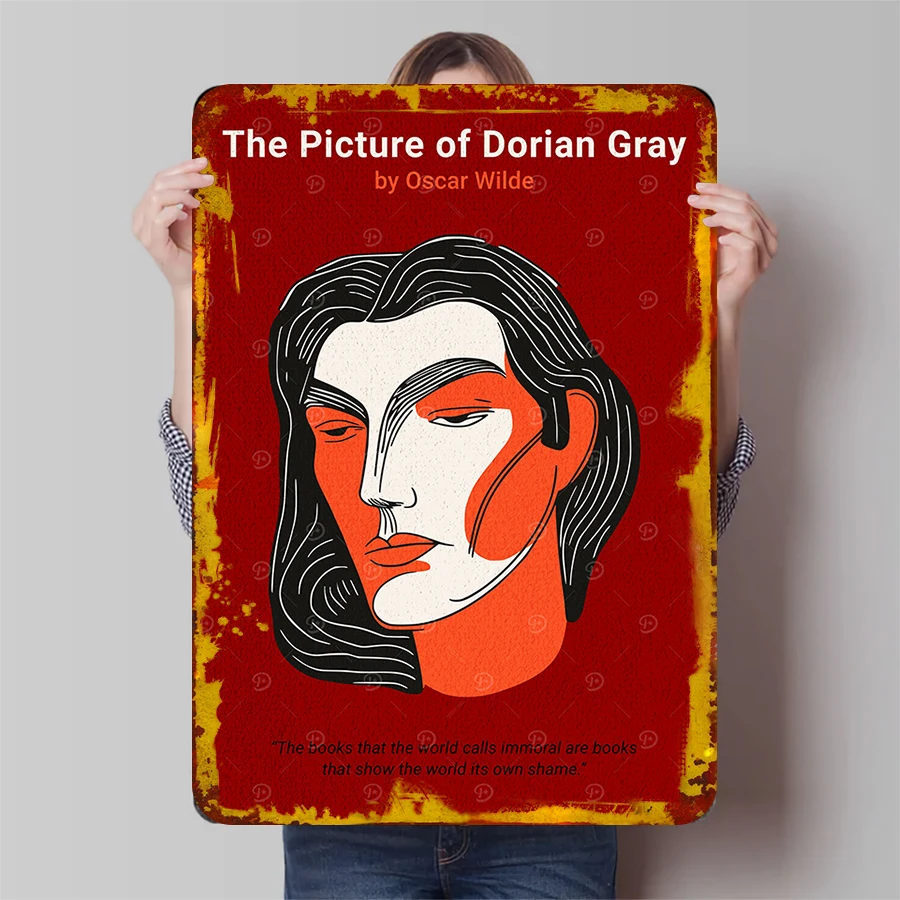 The Picture of Dorian Gray Oscar Wilde Literary Classic Metal Wall Art Decor