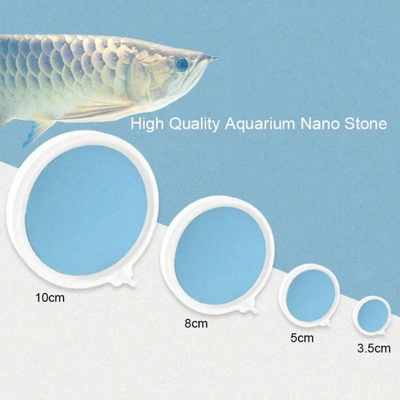 50/80/150MM Fish Tank Nano Disk Low-pressure Oxygenation Air Disk Atomization Air Stone Oxygen Supply Aquarium Accessories