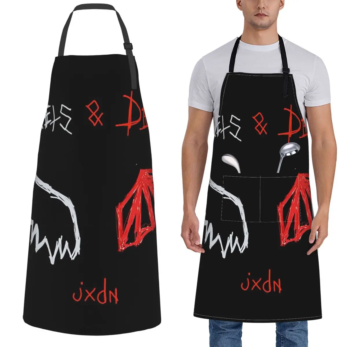 

Duki Fleece Reggaeton Latin Trap Pop Rap Aprons Chef Cooking Baking Tablier Kitchen Cleaning Pinafore for Women Men Painting