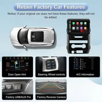 適用於福特F150(2009-2014款)的2GB+32GB安卓13車用收音機音響,支援無線CarPlay和安卓車載系統,9吋觸控螢幕。 6 最佳銷售 福特F150螢幕 - №5