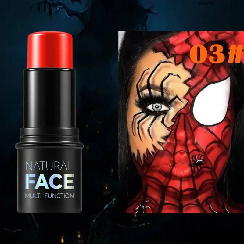 

MLSMILE Halloween Face Body Painting Stick Waterproof UV Light Neon Green Black White Paint Cream Party Art Makeup 2025 New