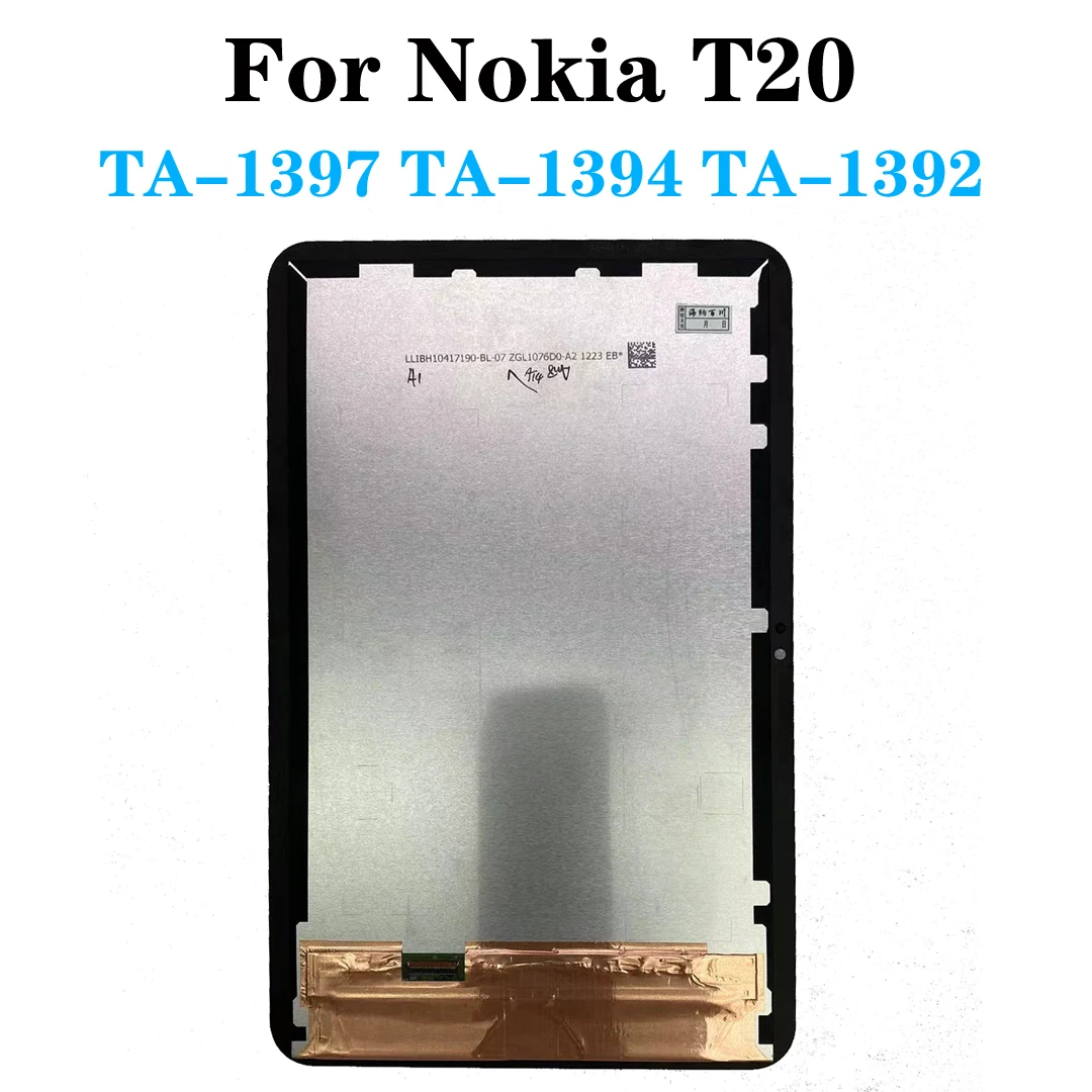 

Для Nokia T20 LCD TA-1397 TA-1394 TA-1392 дисплей сенсорный экран дигитайзер в сборе ремонт Запасная часть