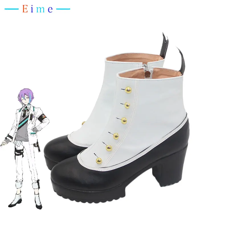 PJSK Kamishiro Rui Cosplay Shoes Game Project Sekai Colorful Stage PU Leather Shoes Halloween Party Boots Custom Made