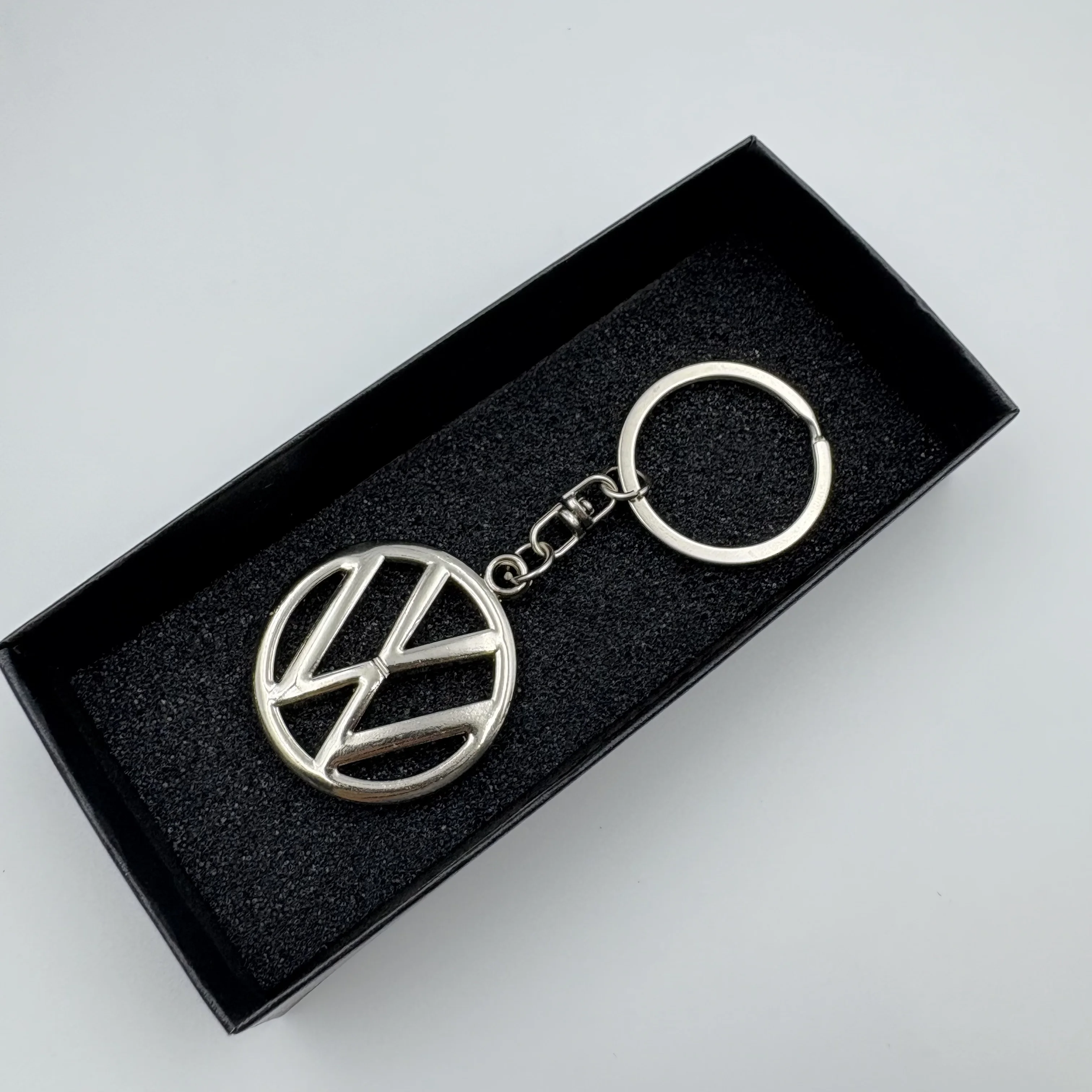 سلسلة مفاتيح معدنية بشعار سيارة vw حلقات سلسلة مفاتيح لسيارة Volkswagen VW Jetta MK5 MK6 Golf 4 5 6 7 Passat B5 B6 B7 Polo Tiguan CC gti