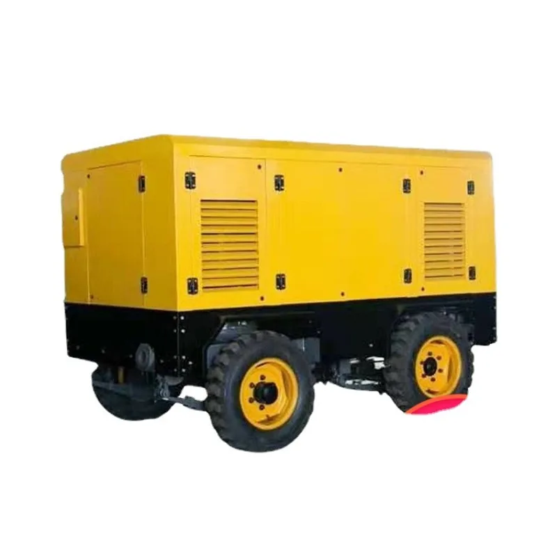Mobile variable frequency screw air compressor, large electric power frequency air compressor