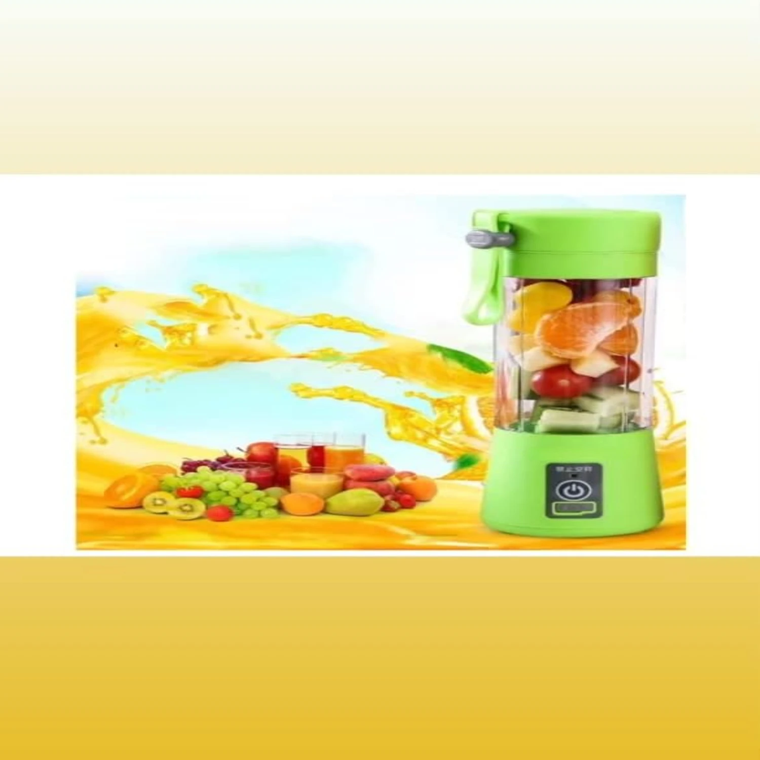 Перезаряжаемая мини-USB соковыжималка, чашка-блендер, миксер для фруктового сока на 380 мл с портативной компактной конструкцией, не содержит BPA