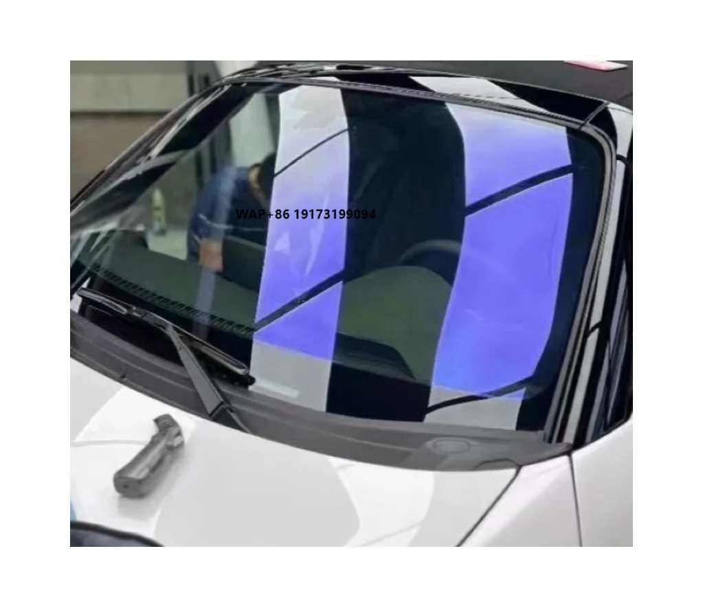 

Good Quality VLT85% Blue Chameleon Tint Car Window Film Windshield Solar Colored Sunset Chameleon Film for Car Windshield