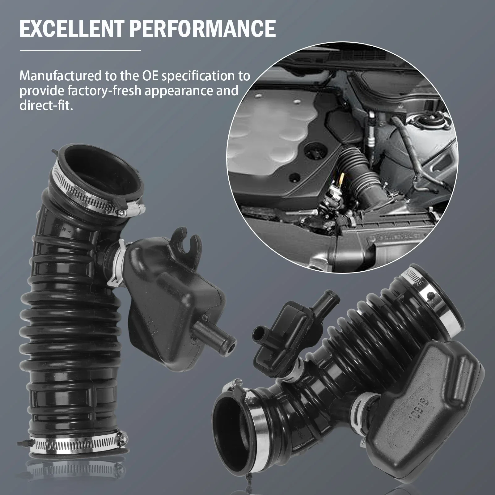 

1 пара впускных шлангов воздушного фильтра (левый и правый) 16576-1CB0A для Infiniti FX35 2009-2012