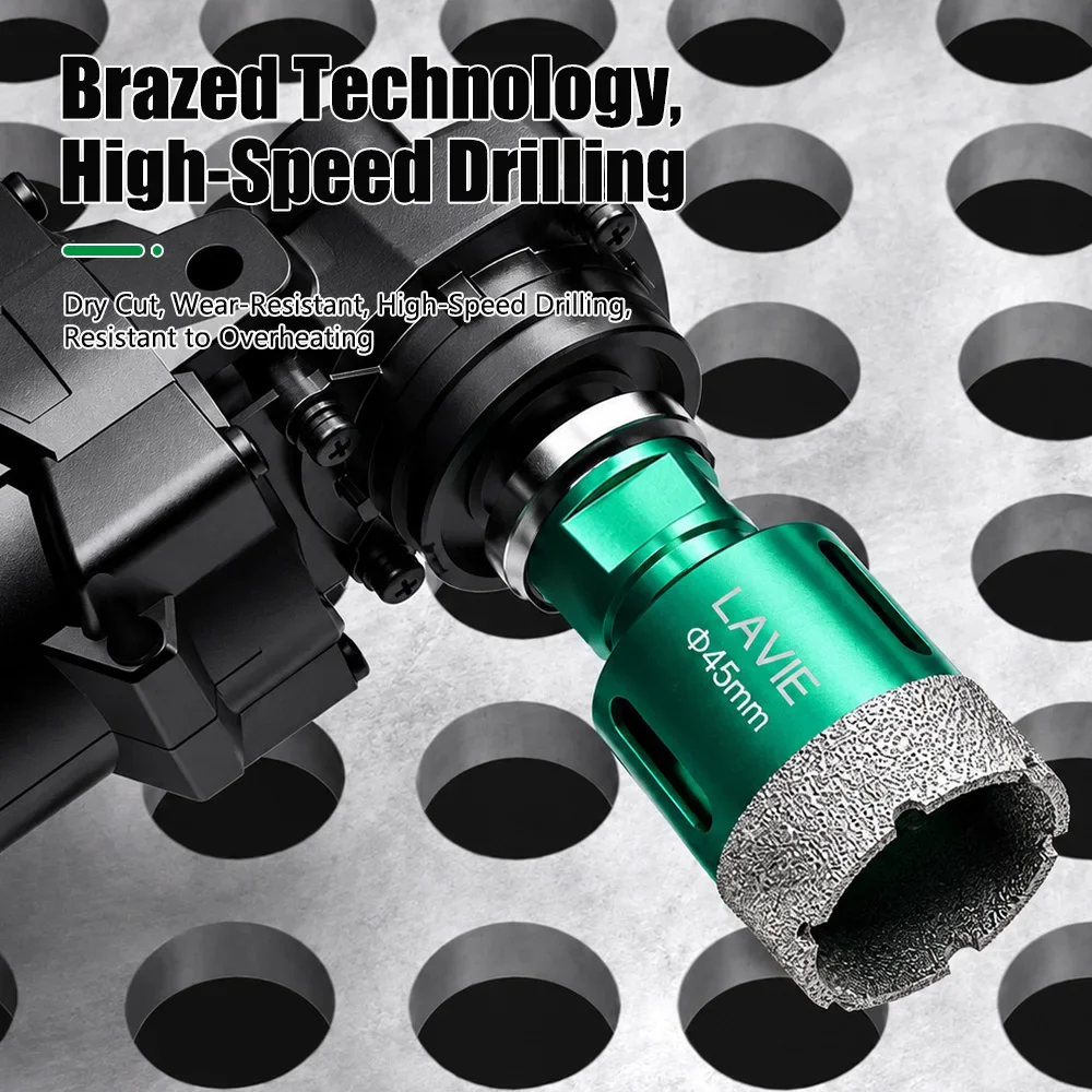LAVIE M14 Thread Diamond Hole Saw Brazed Core Drill Bit For Glass Porcelain Tile Ceramic Granite 18-75mm AD0103