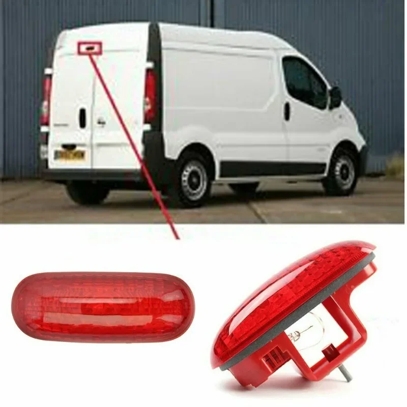 

Для Renault Trafic II Opel Vivaro Nissan Interstar 8200209522 8200040732 1 шт. красный автомобильный светодиодный задний 3-й стоп-сигнал высокого уровня