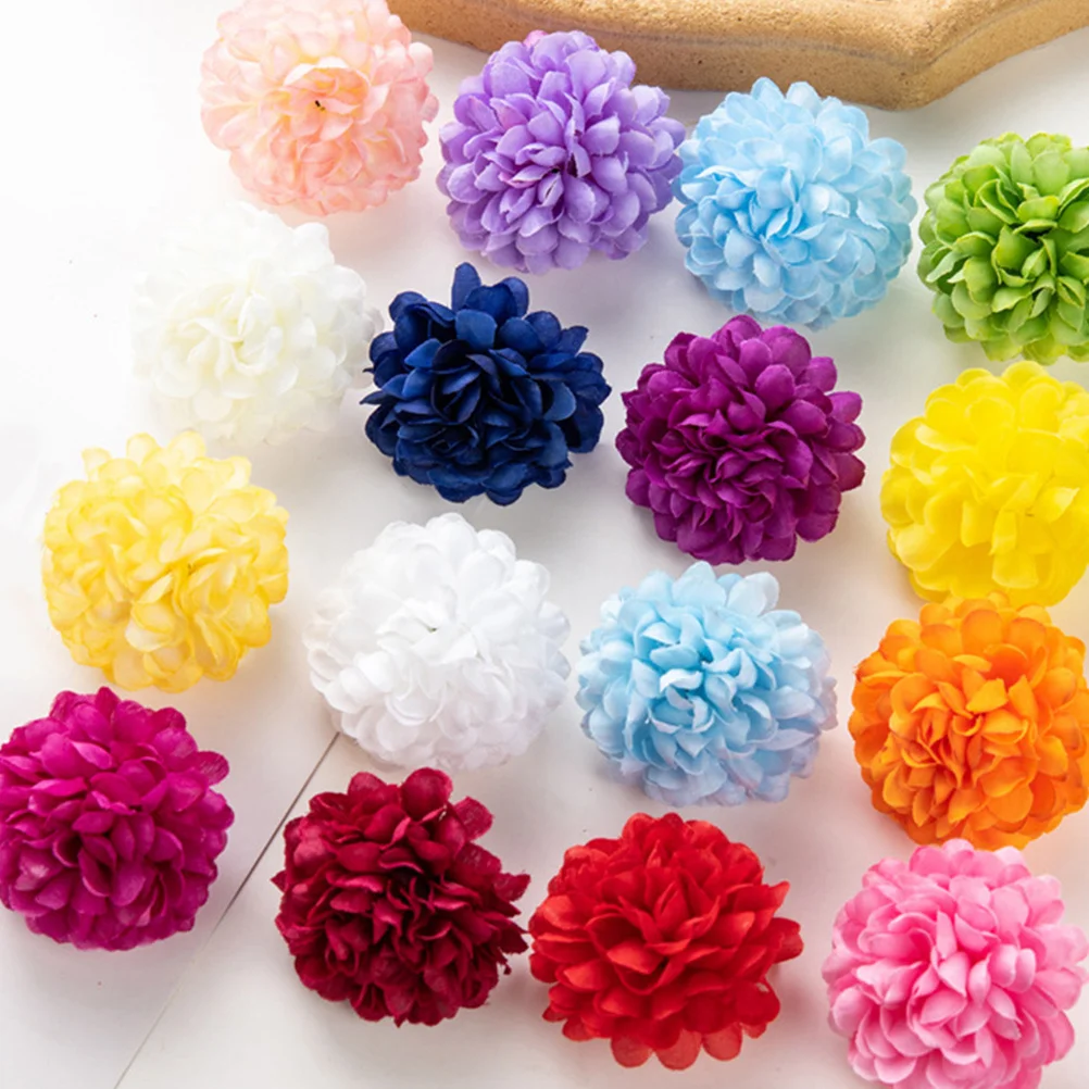

35Pcs Artificial Chrysanthemum Flower Heads Fake Silk Flowers Decoration for Wedding Party DIY Craft Supplies Fake Chrysanthemum