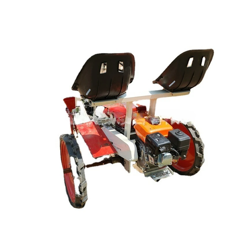 Pepper seedling transplanting machine Self-propelled  powered vegetable seedling machine Bowl body melon and fruit
