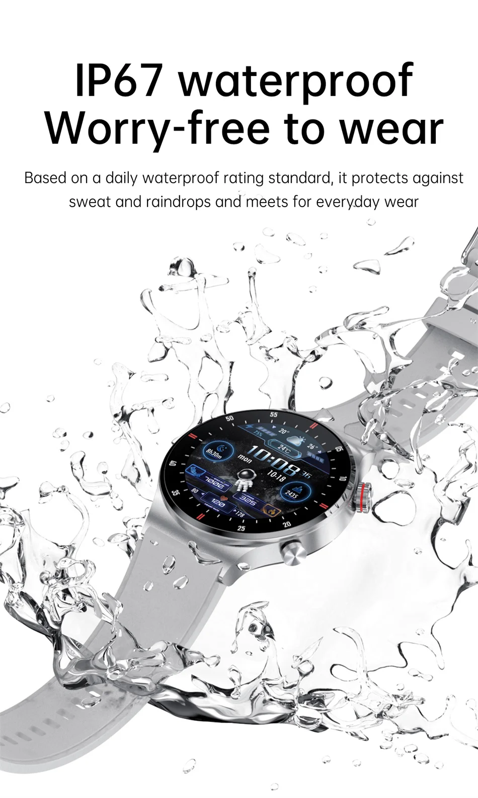 2025 هدية ساعة ذكية للرجال 1.28 بوصة لسوني اريكسون XZ1 Cubot KingKong 6 Rugged Xiaomi Poco X6 Ne Smartwatch الساعات الذكية النساء