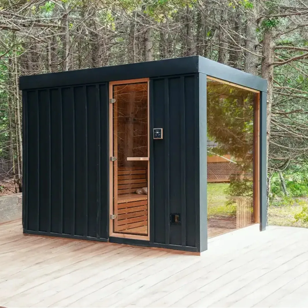 Outdoor Deluxe Bathroom Shower Room with Sauna Combination Shower and Sauna Room