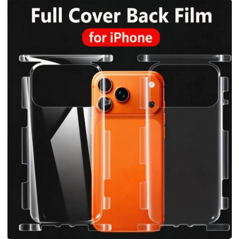 2er-Pack weiche Displayschutzfolien und Rückseitenfolien für iPhone 17 Pro Max, 17 Air, 17 Pro – Hydrogel-Folie