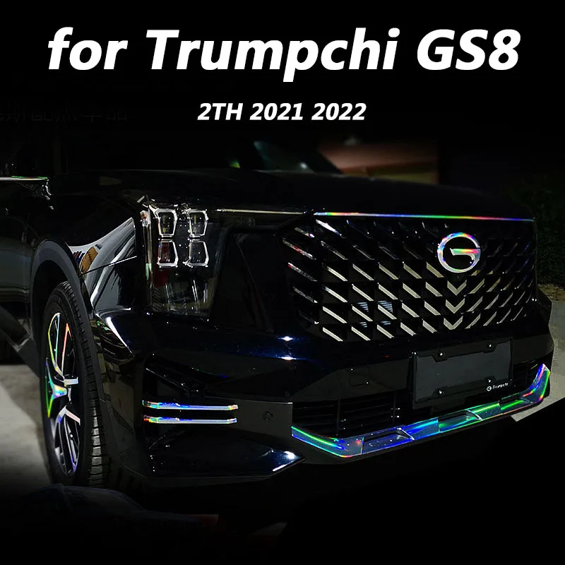 for Trumpchi GS8 2th 2021 2022 Car exterior accessories DIY patch head sequins in the net decoration patch color changing sequin