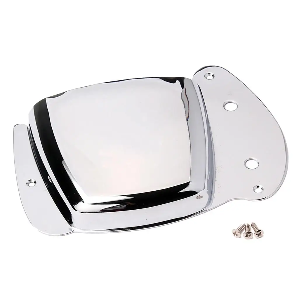 Finest Iron Bass Cover W/ Screws for Bass Accessory - Chrome