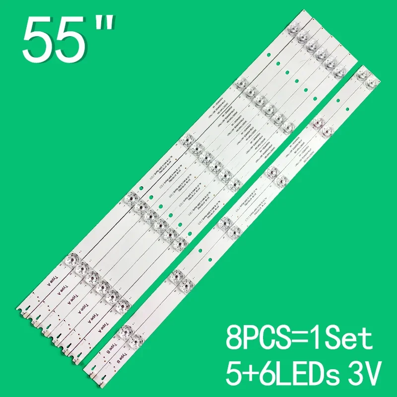 

LED Backlight Strip For 4708-K55WDE-A6117N31 K550WDE1 A6 4708-K55WDE-A6117N41