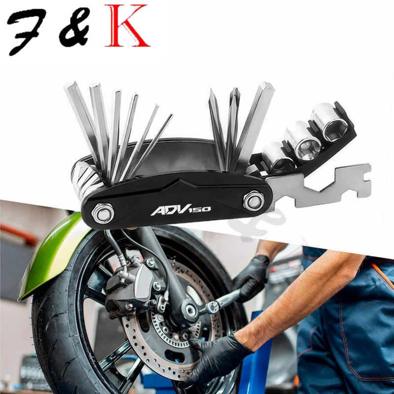 

Motorcycle CNC Multi Tool Repair Screwdriver Set Fit For ADV150 ADV 150