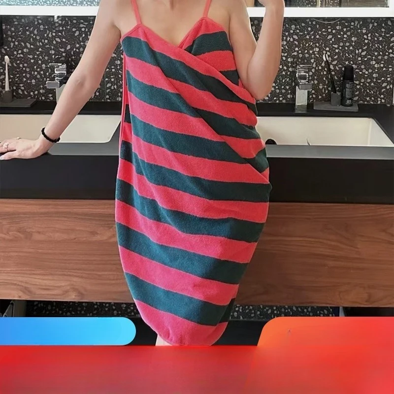 

1 шт., носимые банные полотенца, носимые банные юбки на подтяжках, четырехсезонная ночная рубашка с открытой спиной, милая и игривая ночная рубашка