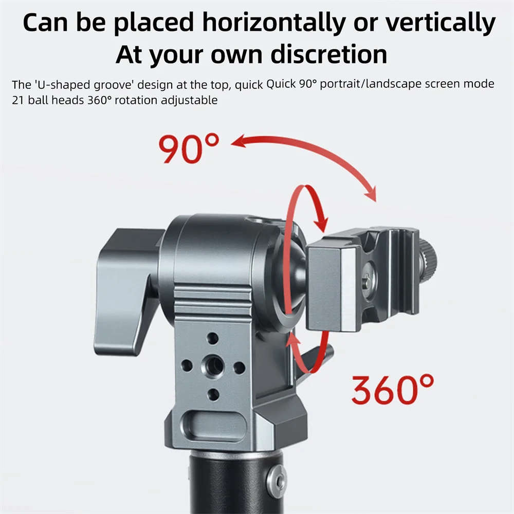 LEAPLIGHT 360 Rotation Ball Head Clamp w 1/4