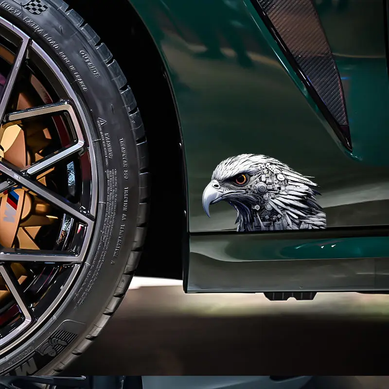 

Eagle Head Car Sticker Electric Pedal Motorcycle Battery Body Pair Personalized Scratch Patch Reflective