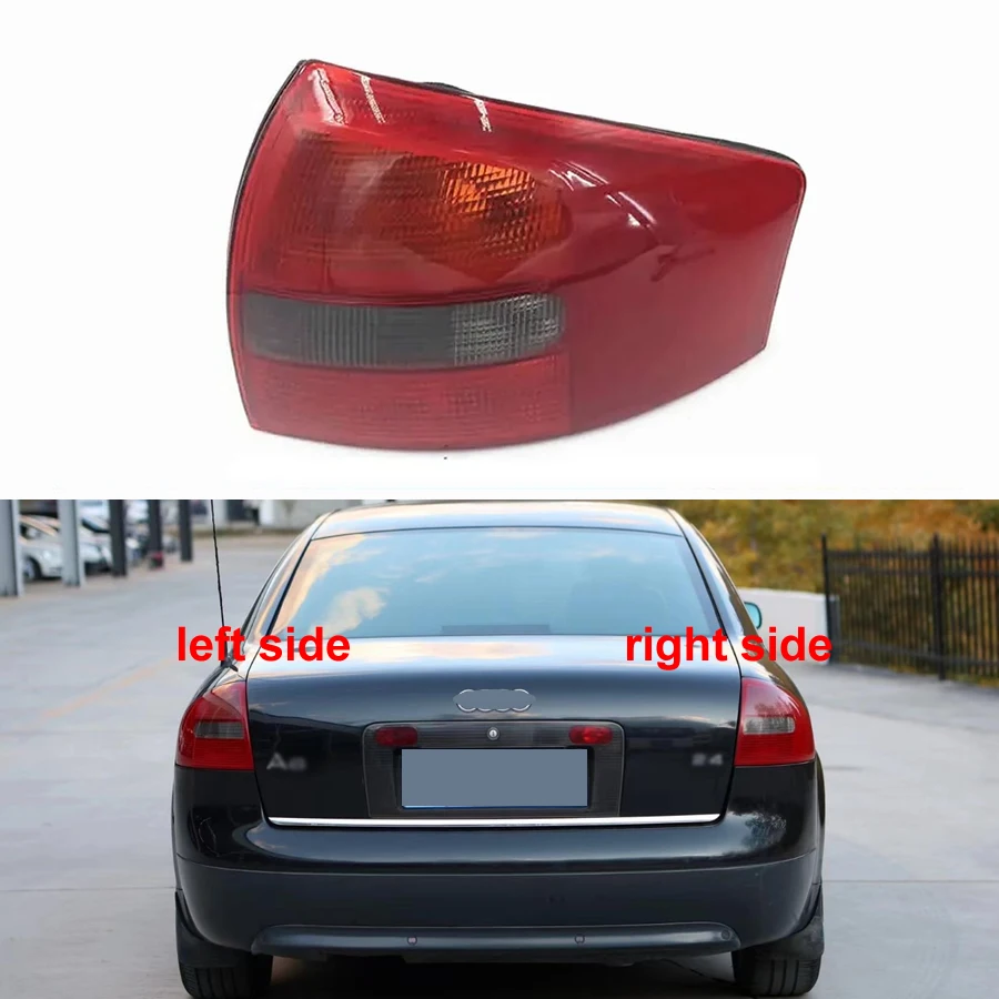 

For Audi A6 C5 1999 2000 2001 2002 Replace Taillight Rear Lights Lampshell Brake Reverse Lamp Housing No Line No Light