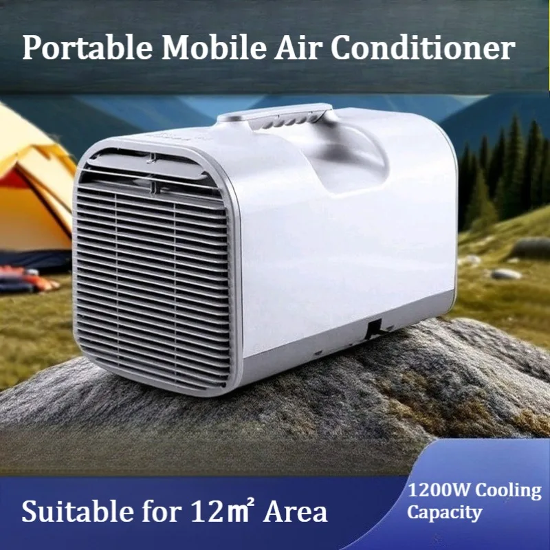 Portable Mobile Air Conditioner Outdoor Camping Home Use Cooling Only All-in-One No External Unit Mini Small Air Conditioner