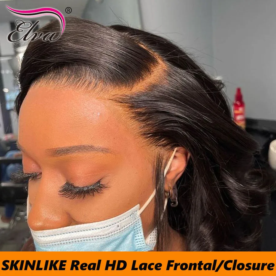Skinlike 13x6 HD lace Frontal Only Preplucked Straight 9x6 5X5 6X6 HD Lace Closure Only Raw Human Hair 13x4 HD Frontal Closure