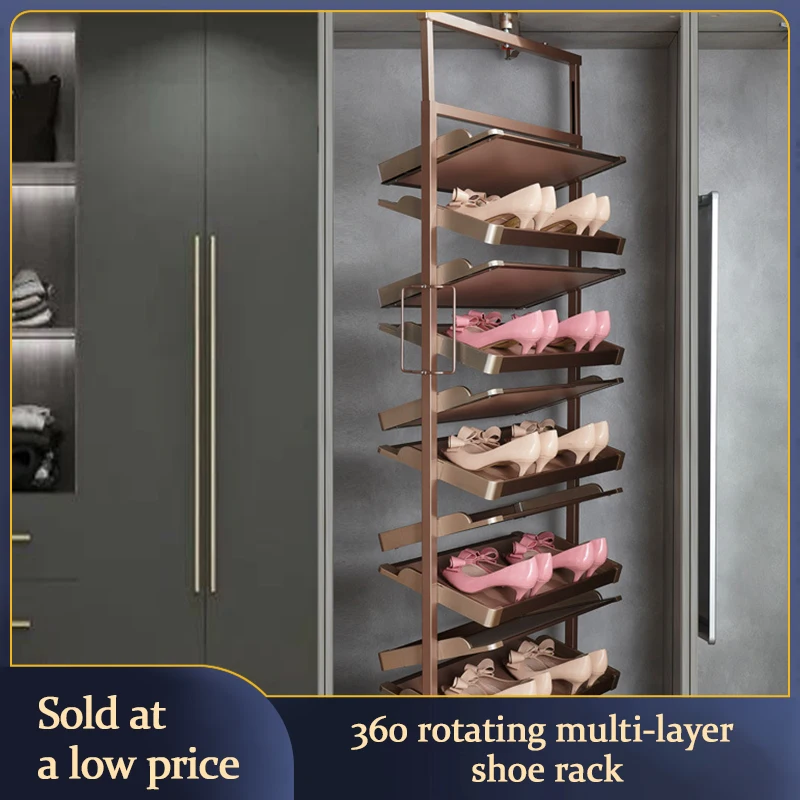 

Rotating Shoe Rack 360 Degree Multi-Function Hardware Flip Rack Custom Shoe Cabinet Multi-Layer Internet Celebrity Shoe Rack
