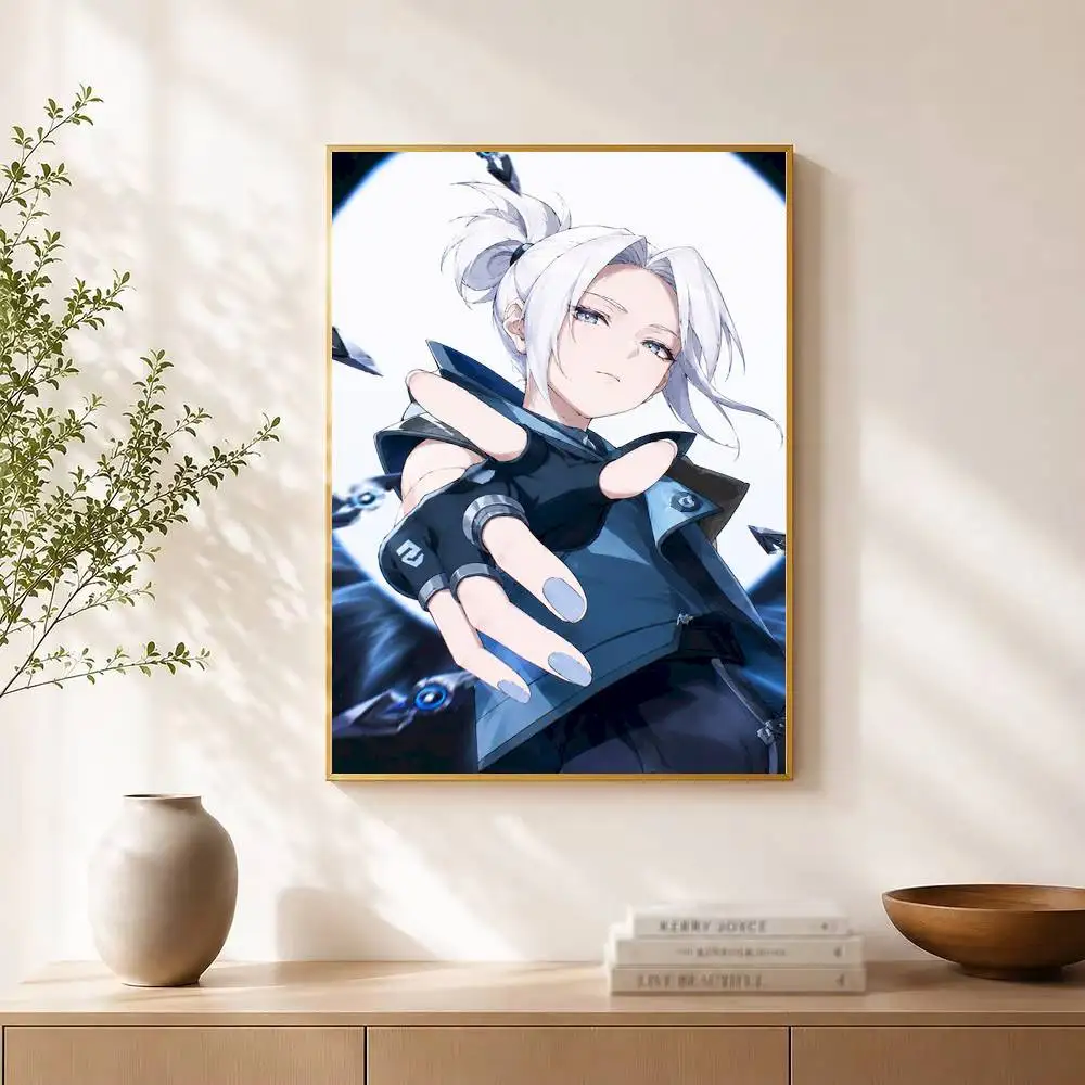 Valorants Jeff Poster High Quality Dorm Living Room Aesthetic Wall Decoration Painting Stickers Gift