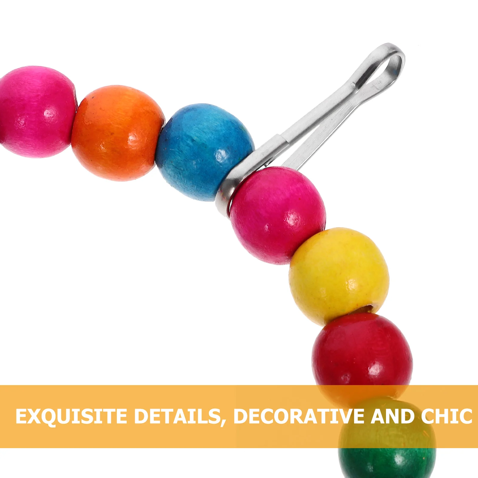 

2pcs Wooden Parrot Perch Stand For Small Parakeets Balance Training Bird Cage Bird Perch Plaything Decor Swing Plaything