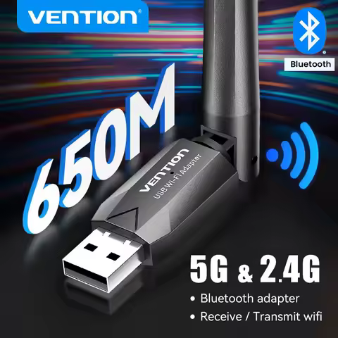 Vention WiFi Adapter AC650 WiFi5 5G&amp;2.4G USB WiFi Card Dongle for PC Desktop Laptop Wifi Antenna USB Ethernet Network Card Hot