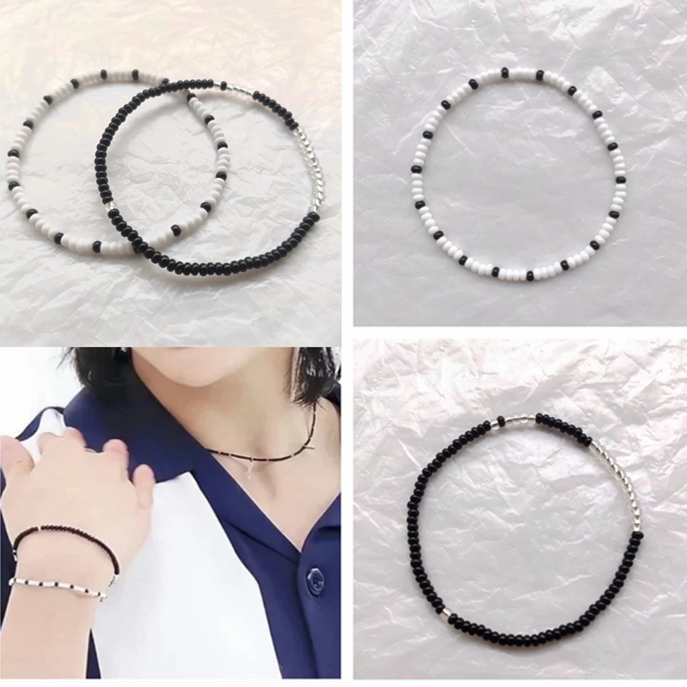 Браслет Kpop Hyunjin с одинаковыми бусинами