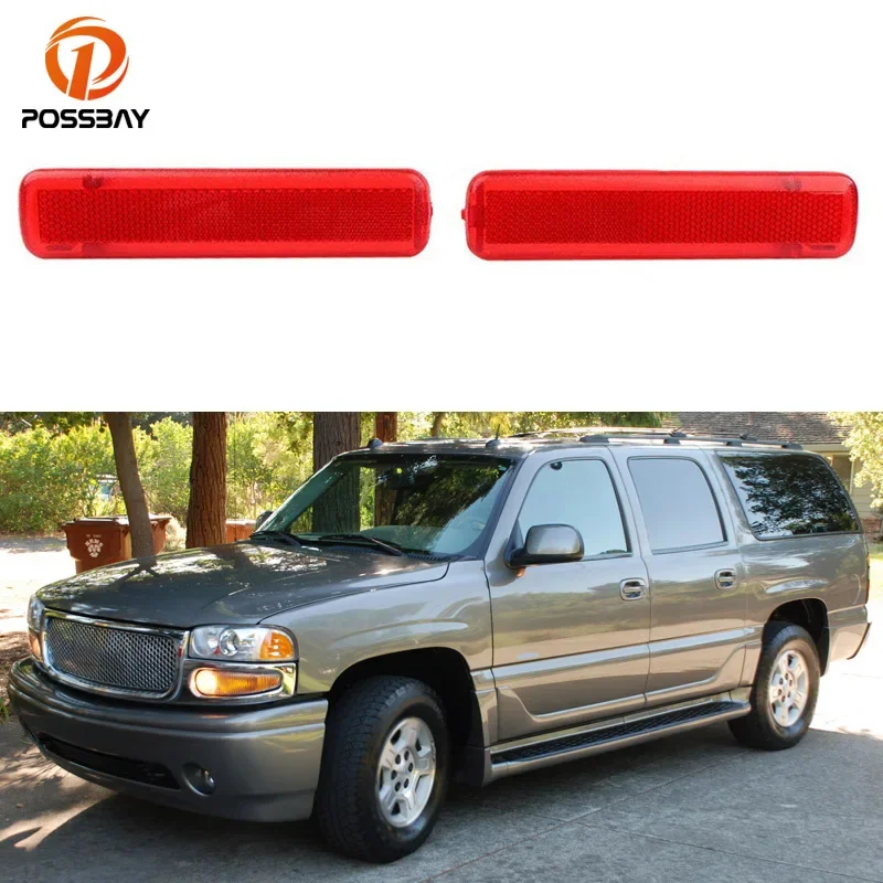 Car Rear Door Trim Reflector Left/Right Side for Chevrolet Avalanche Silverado Suburban/GMC Sierra YUKON 2003-2006