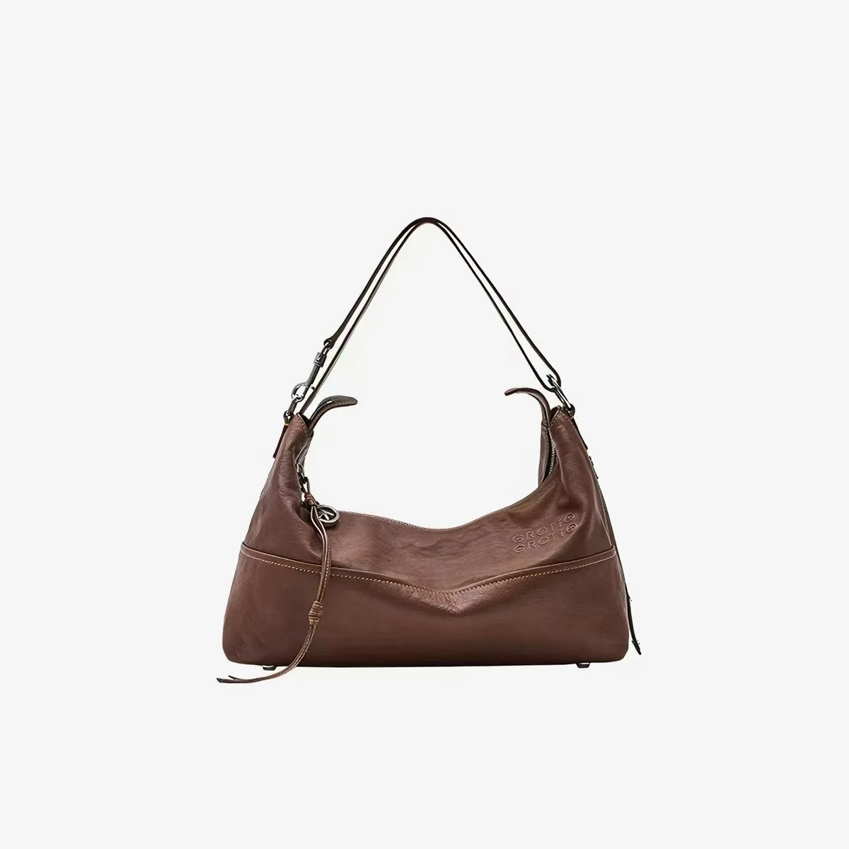 GROTTO 26 New ArkHobo Leather Shoulder Bag Large Capacity Commuting Travel Leisure Handbag, Business Banquet Bag