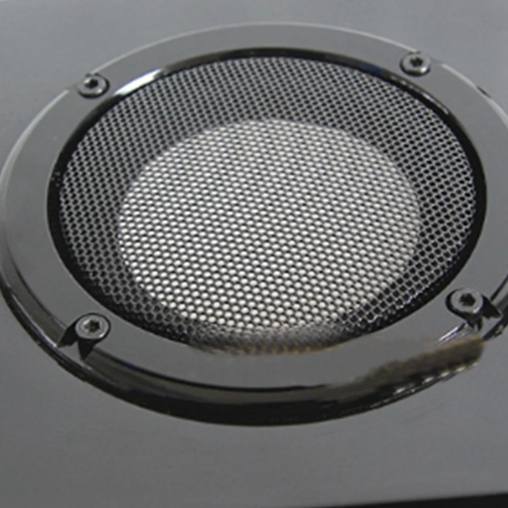 Delicate Texture-4Pcs 4 Inch Speaker Speaker Grille Speaker Face Shield Replaceable Round Speaker Protection Grille