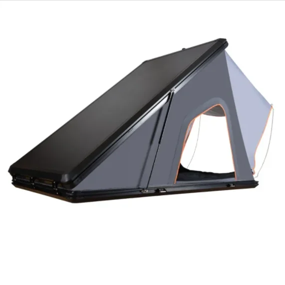 

Aluminum alloy triangle outdoor two person self driving outdoor camping hard shell roof tent