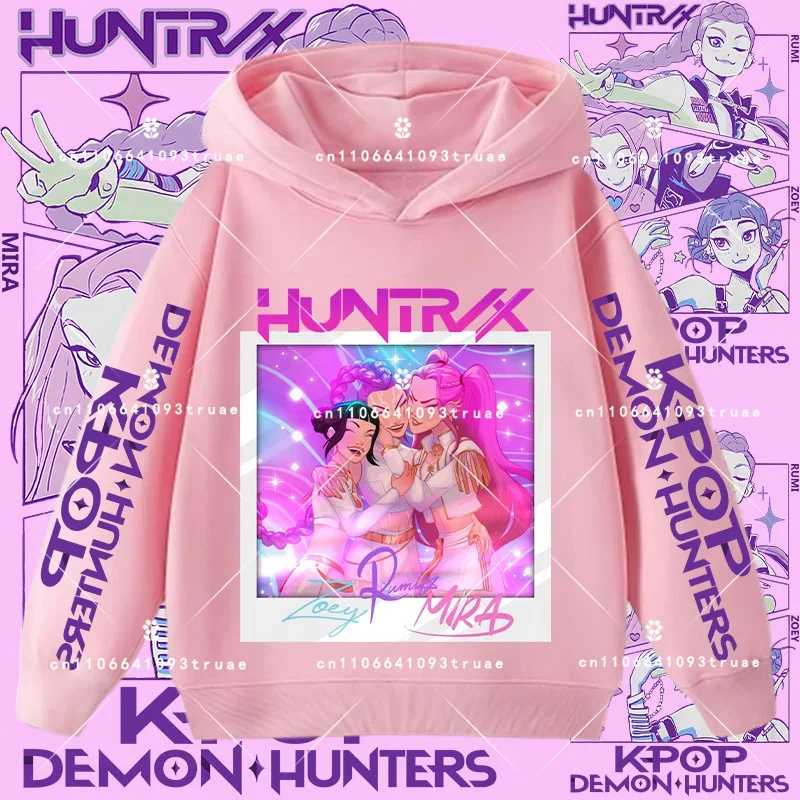 جديد لعام 2026 سترة بغطاء للرأس على طراز الموضة للأطفال Kpop شيطان الصيادين سترة أطفال لطيفة على شكل نمر هاراجوكو للأولاد والبنات للجنسين #3