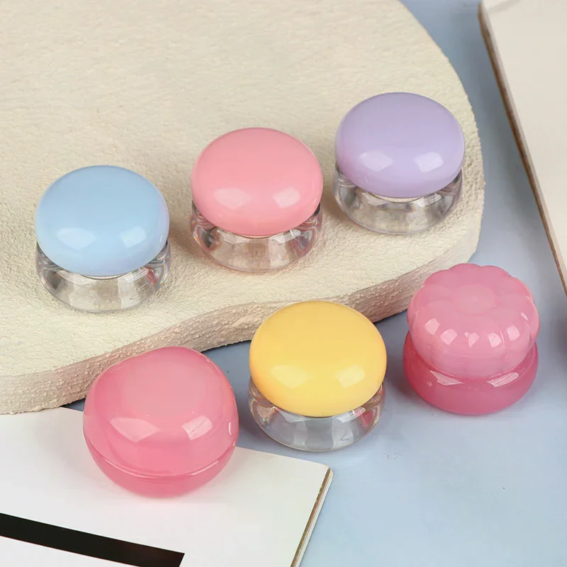 1 Stuks 5G Lege Plastic Lip Scrub Potten Met Deksel Balsem Masker Huidverzorging Container Leuke Blush Pot Cosmetische potten Reizen Container