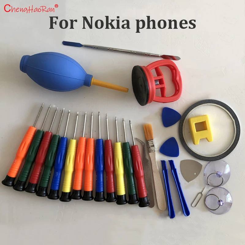 

1 Set Disassembly Tools For Ntokia All Phones Vacuum pry blade Magnetic tape Disassembly T2T4T5T6 Hexagonal Screwdriver