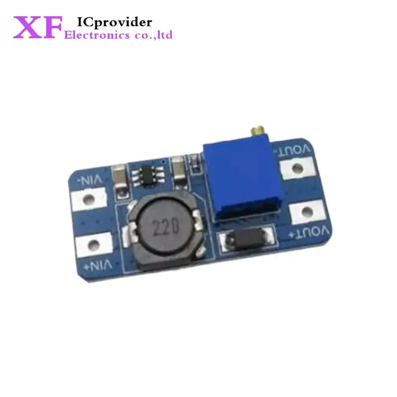 1pcs/lot MT3608 DC-DC Adjustable Boost Module Feed Converter Voltage Regulator Module 2 V-24 V to 5 V-28 V 2A