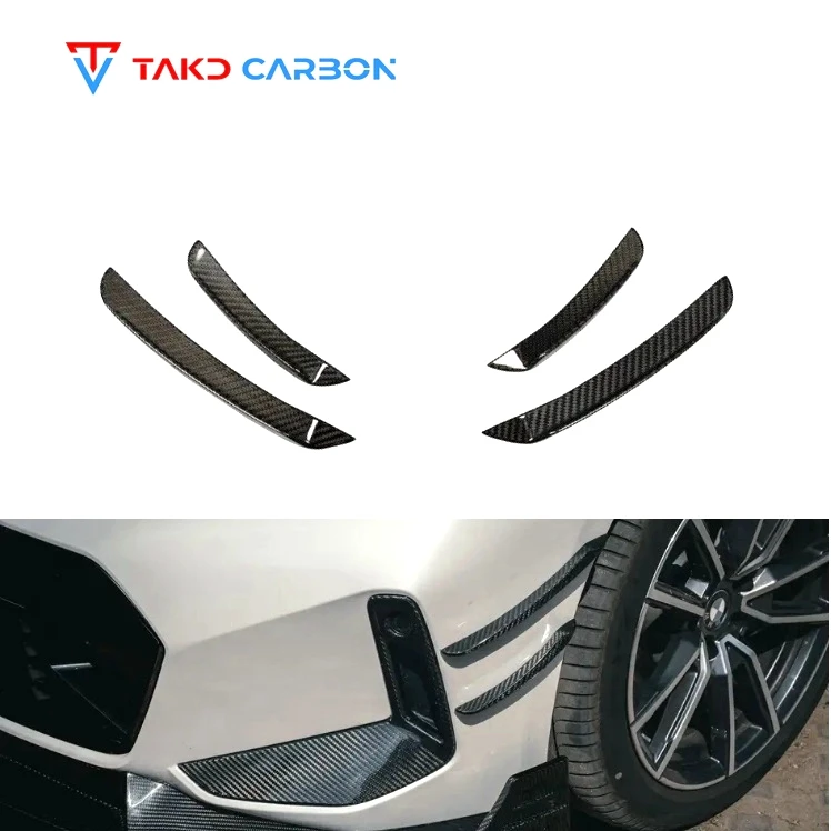 

Dry Carbon Fiber G20 G28 Front Bumper Splitters Canards Front Bumper Side Spoiler for bmws 3 Series G20 G28 2023 Front Canards