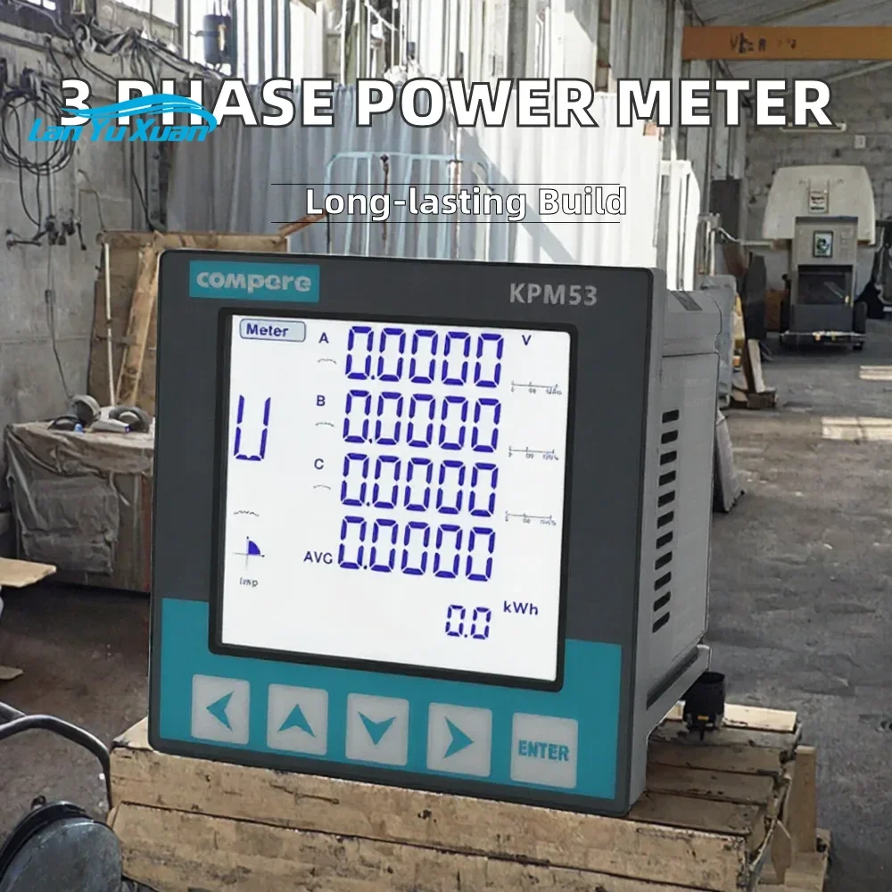 Smart CT Operated Energy Meter Multifunction Meter Panel Power Analyzer Three Phase