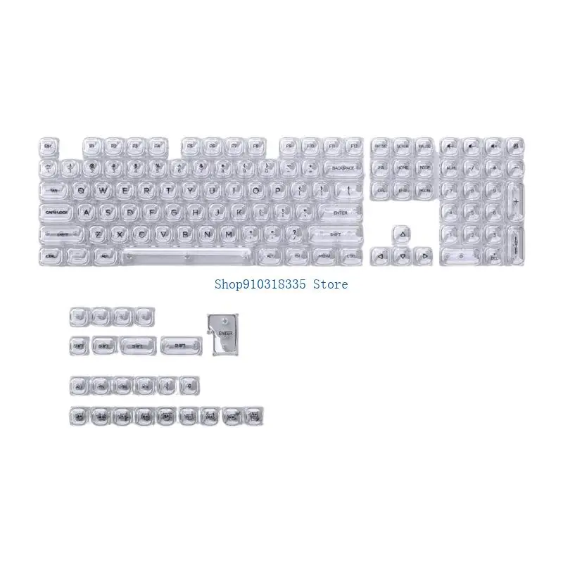 132 Keys Keycap Set for Mechanical Keyboard Boards in Daily Use, Clear HOA Profile and Front Printed Characters Included