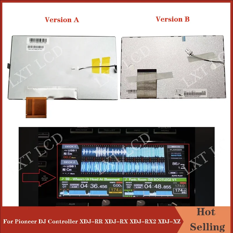 New 7 inch LCD screen For Pioneer DJ Controller XDJ-RR XDJ-RX XDJ-RX2 XDJ-XZ Console Display