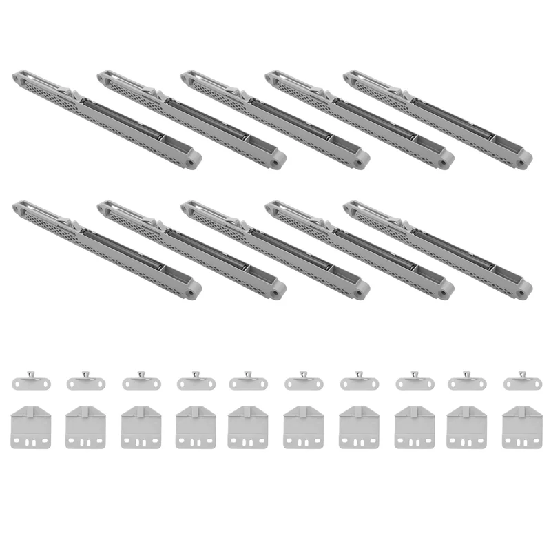 10Pcs/Lot Cabinet Glides Adapter Soft Closing System for Any Side Mount Drawer Sliding Buffer Damper Cupboard