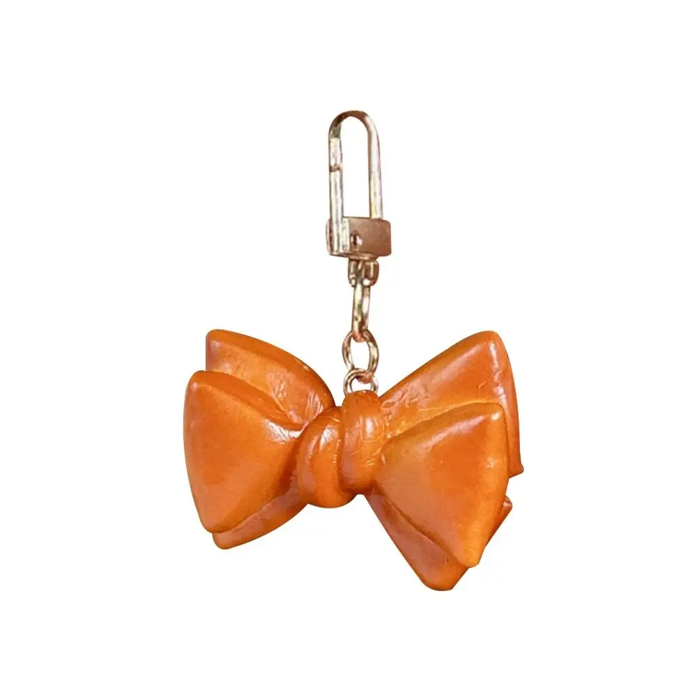 PVC Simulated Food Keychain Hand Croissant Model Simulated Food Bread Key Ring Realistic Model Handmade Bag Pendant Bag Hanging